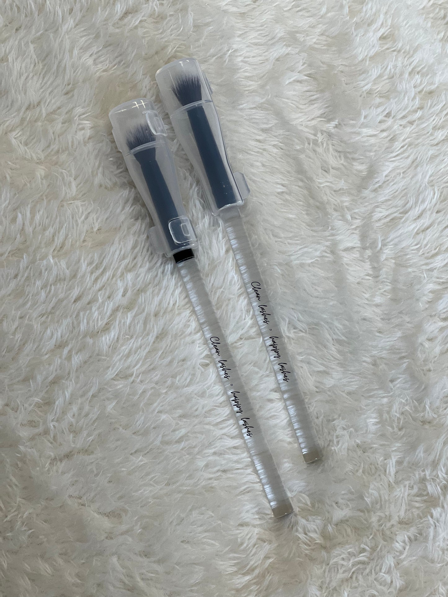 "Clean Lashes = Happy Lashes" brushes (1ct)
