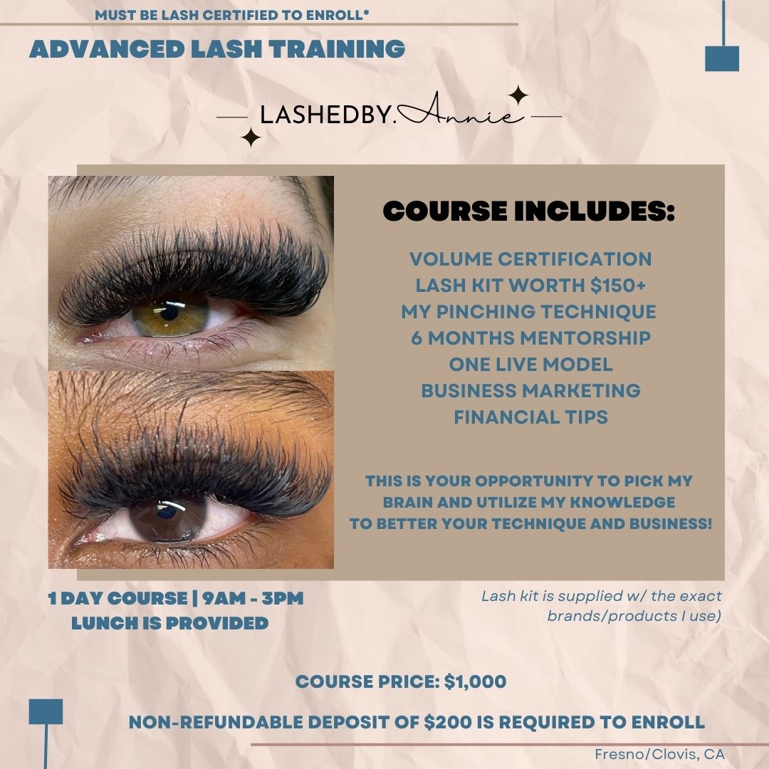 ADVANCED VOLUME LASH TRAINING