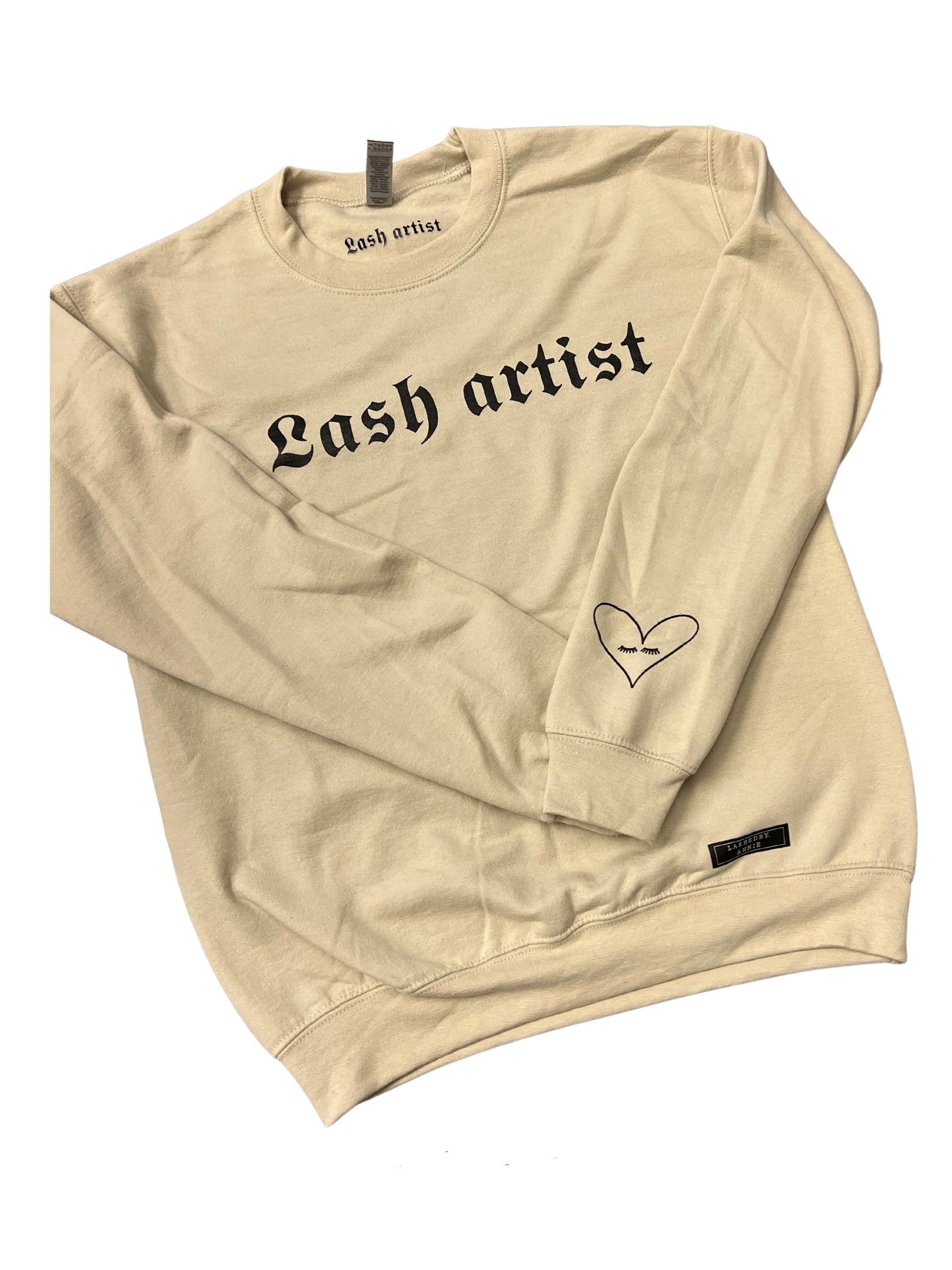 Lash Artist Crew Neck -Tan