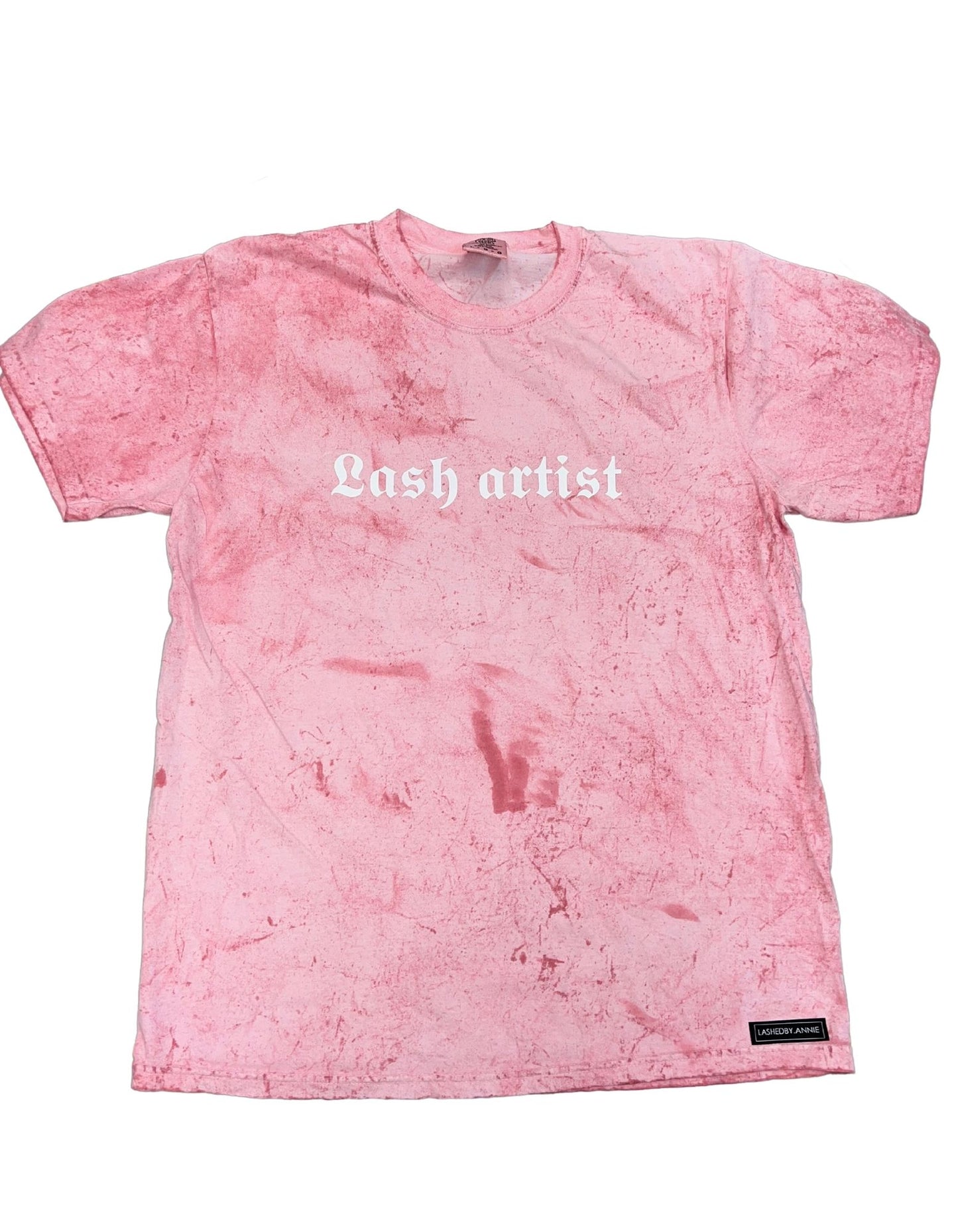 Lash Artist T-Shirt (Pink Dye)